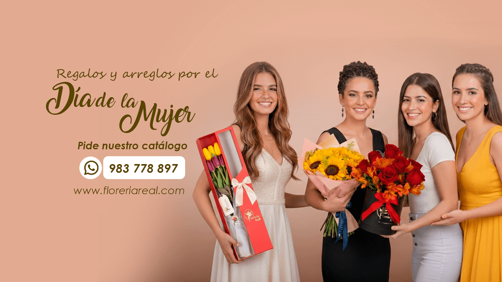 Ramos de rosas rojas para Día de la Mujer Arequipa